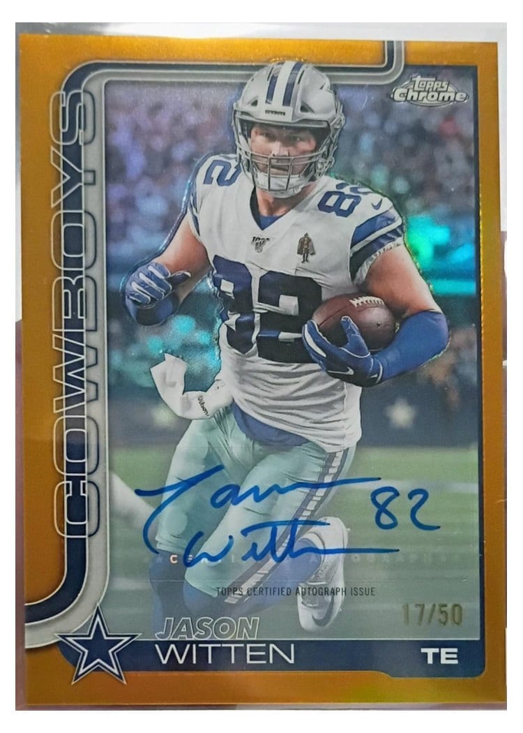 2025 Topps Chrome Sapphire Chrome Legends Autographs Sapphire Jason Witten #CLA-JWI card