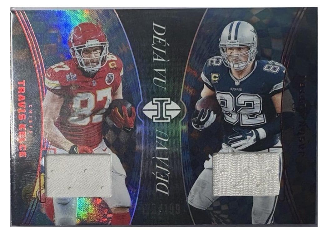 2024 Panini Illusions Deja Vu Dual Relics Jason Witten/Travis Kelce #15 card