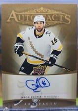 2021-22 Upper Deck Artifacts 2005-06 Retro - Autograph Facts Jason Zucker #RAF-JZ card