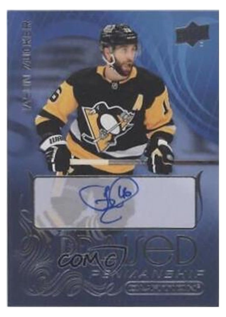 2021-22 Upper Deck Ovation Praised Penmanship Jason Zucker #PP-JZ card
