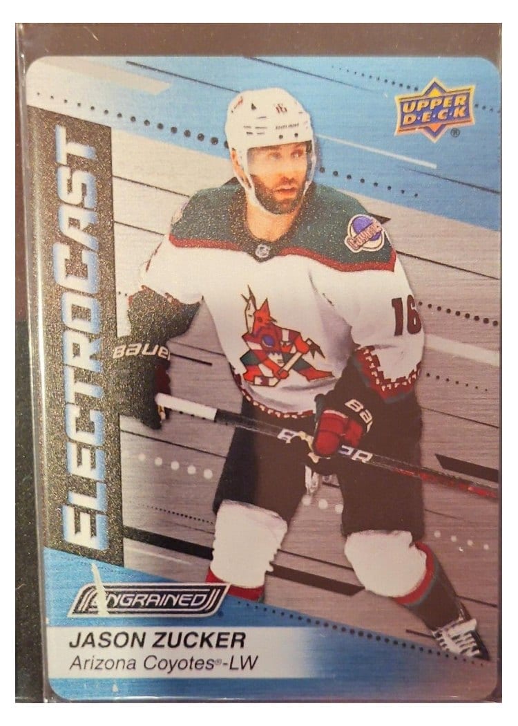 2023-24 Upper Deck Engrained ElectroCast Metal Jason Zucker #EC-46 card