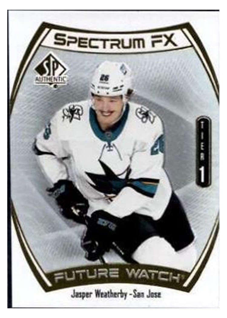 2021-22 SP Authentic Spectrum FX Jasper Weatherby #S-52 card