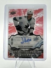 2021-22 Upper Deck Ice Ice Premieres Autograph Jasper Weatherby #IPA-JW card