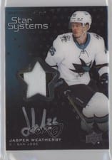 2021-22 Upper Deck Premier Star Systems Rookies Autograph Patch Jasper Weatherby #SSR-JW card