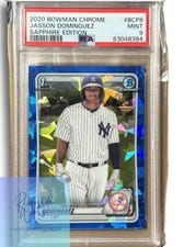 2020 Bowman Sapphire Edition Base Set Jasson Dominguez #BCP-8 card