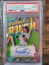 2024 Topps Chrome Chrome All Etch Rookie Rush Autographs Jasson Domínguez #CERA-JDO card