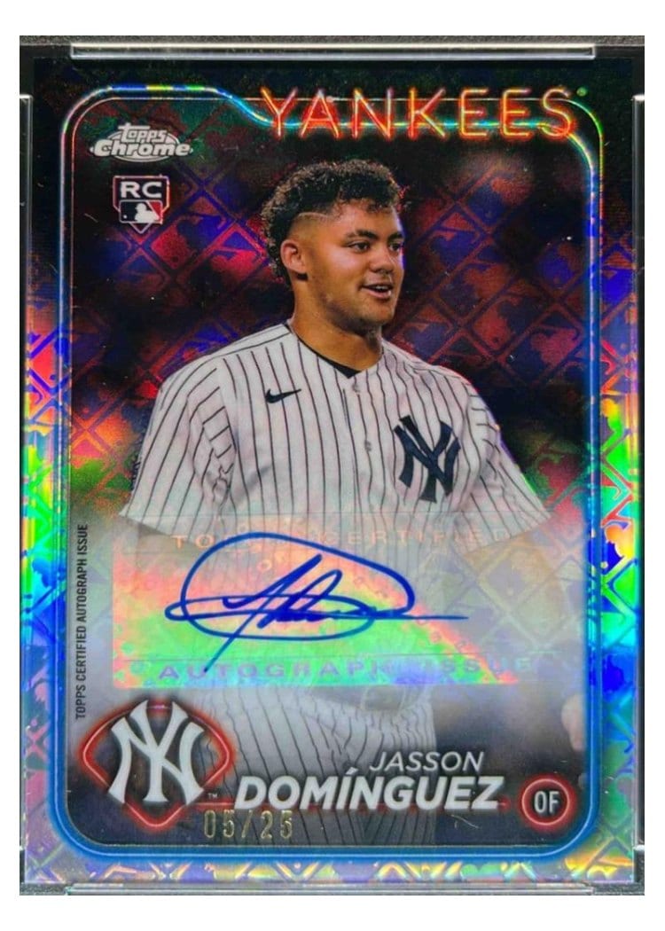 2024 Topps Chrome Logofractor Edition Image Variation Autographs Jasson Domínguez #89 card
