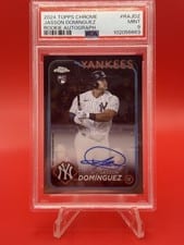 2024 Topps Chrome Rookie Autographs Jasson Domínguez #RA-JDZ card