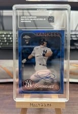 2024 Topps Chrome Update Sapphire Edition Autographs Jasson Domínguez #USA-JD card