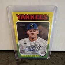 2024 Topps Heritage Real One Autograph Jasson Domínguez #ROA-JD card