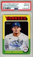 2024 Topps Heritage Real One Autograph Jasson Domínguez #ROAJD card