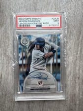 2024 Topps Tribute League Inauguration Autographs Jasson Domínguez #LIA-JD card