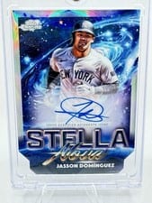2025 Topps Cosmic Chrome Stella Nova Autographs Jasson Domínguez #SNA-JD card