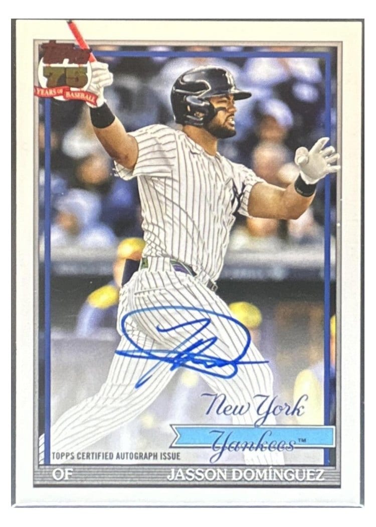 2026 Topps 1991 Topps Autographs Jasson Domínguez #91A-JD card