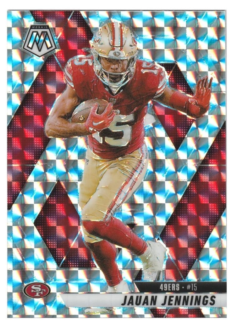 2025 Panini Mosaic Base Set Jauan Jennings #142 card