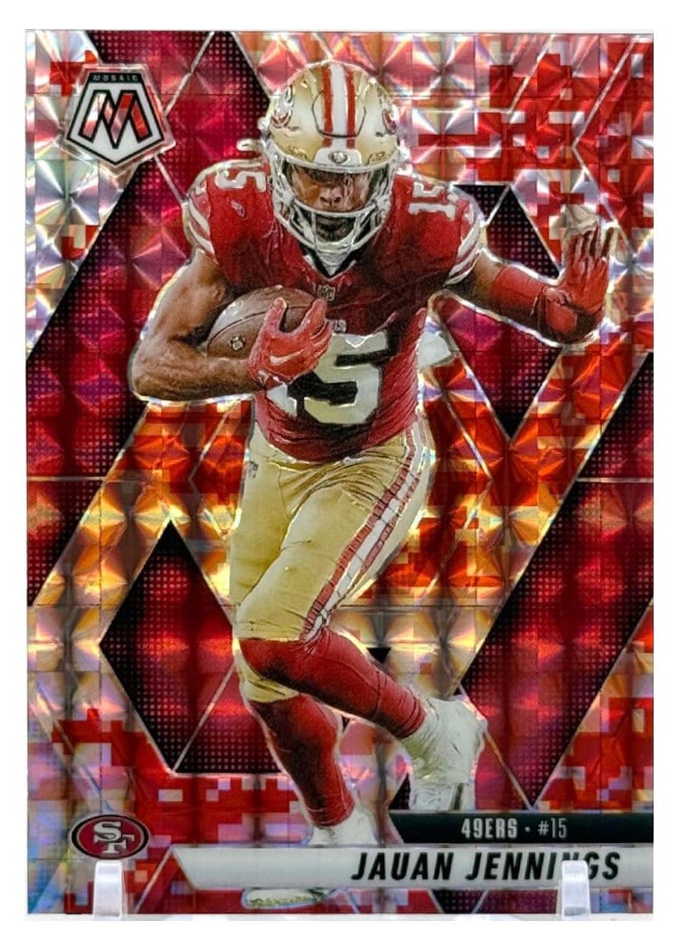 2025 Panini Mosaic Base Set Jauan Jennings #142 card