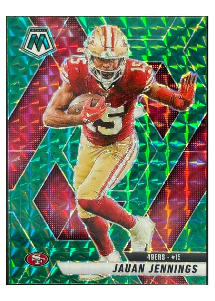 2025 Panini Mosaic Base Set Jauan Jennings #142 card