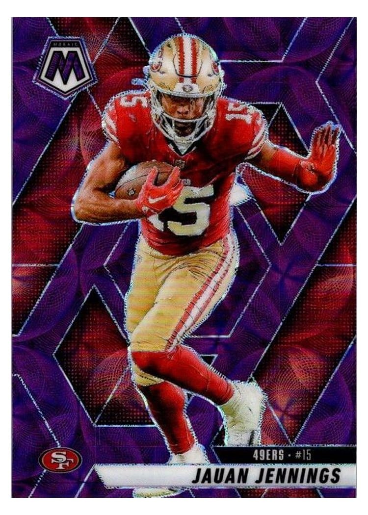 2025 Panini Mosaic Base Set Jauan Jennings #142 card
