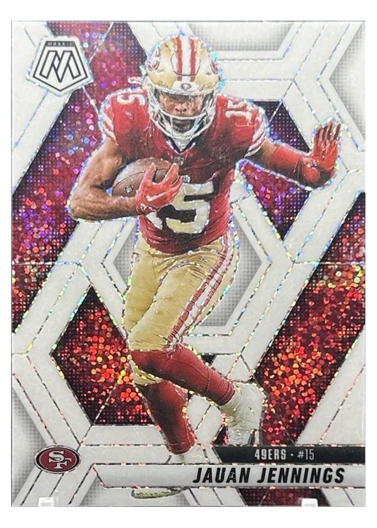 2025 Panini Mosaic Base Set Jauan Jennings #142 card