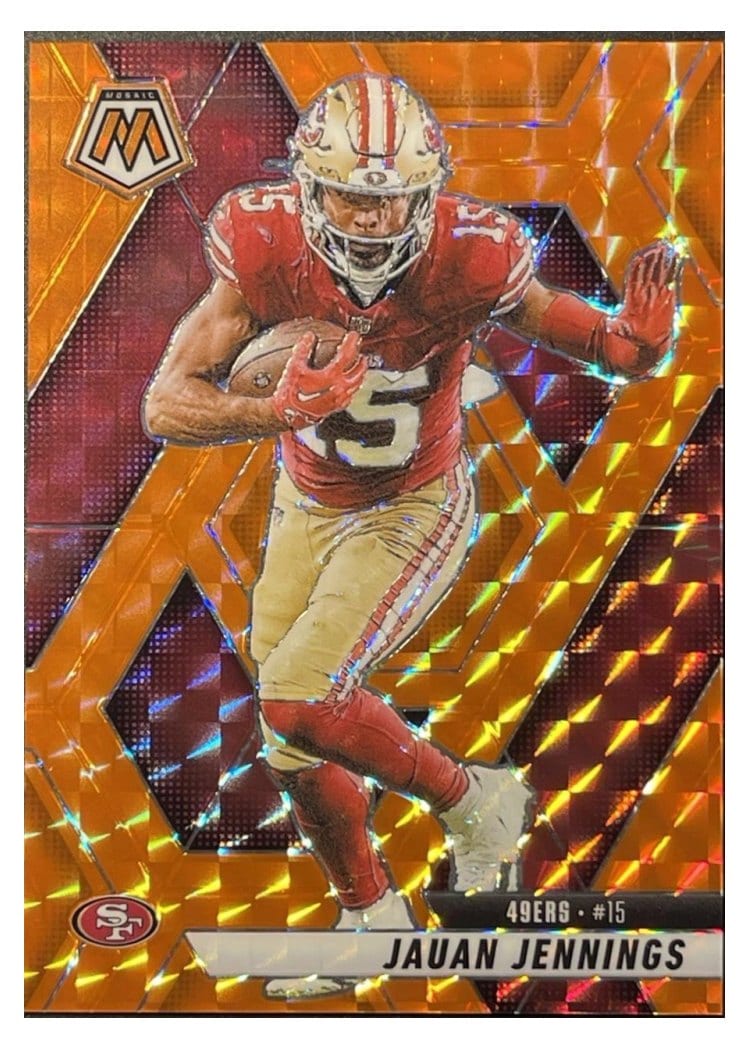 2025 Panini Mosaic Base Set Jauan Jennings #142 card