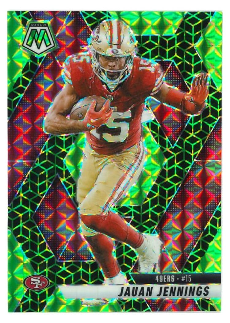 2025 Panini Mosaic Base Set Jauan Jennings #142 card