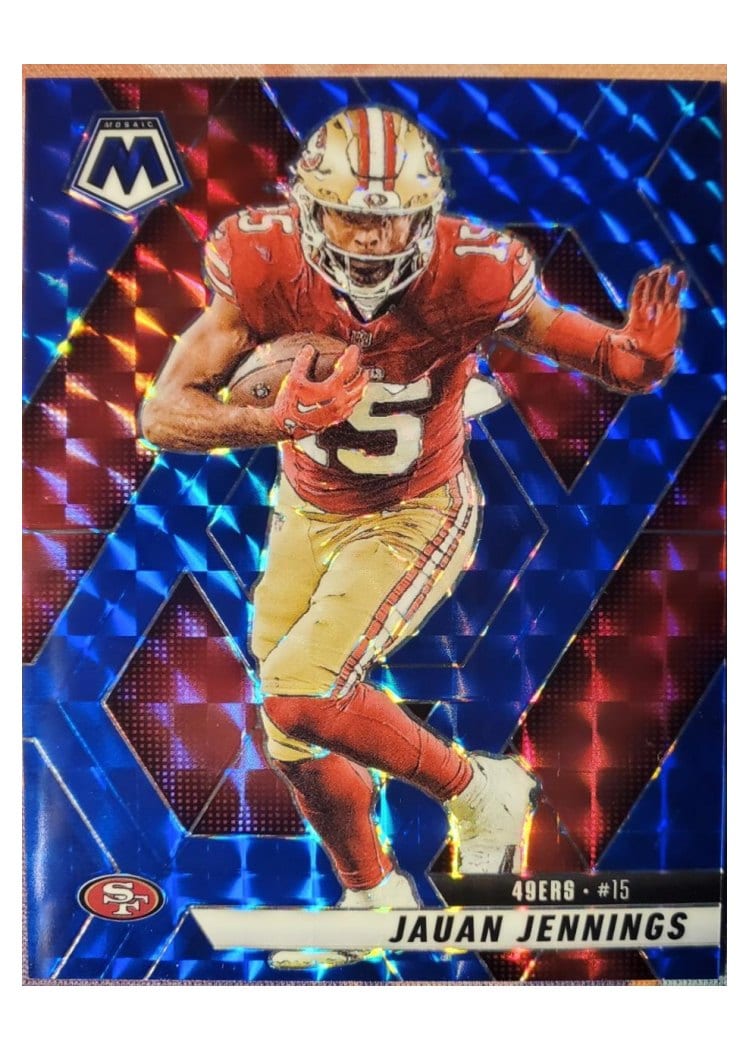 2025 Panini Mosaic Base Set Jauan Jennings #142 card