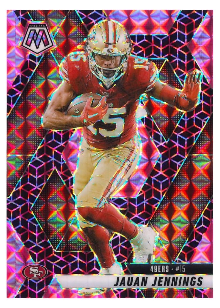 2025 Panini Mosaic Base Set Jauan Jennings #142 card