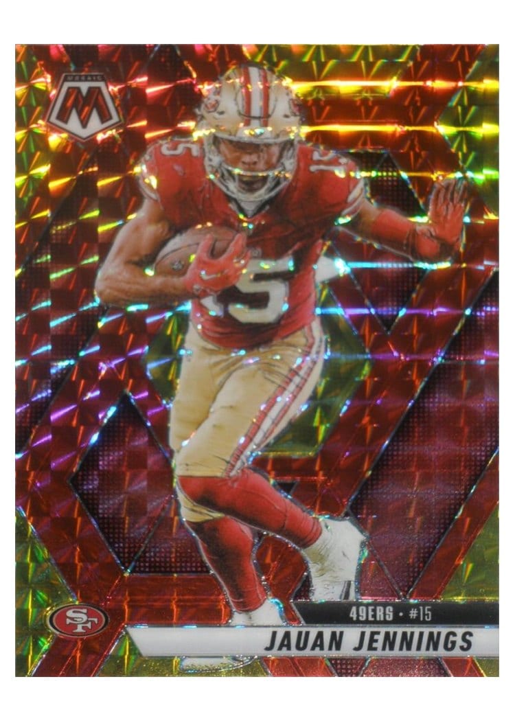 2025 Panini Mosaic Base Set Jauan Jennings #142 card