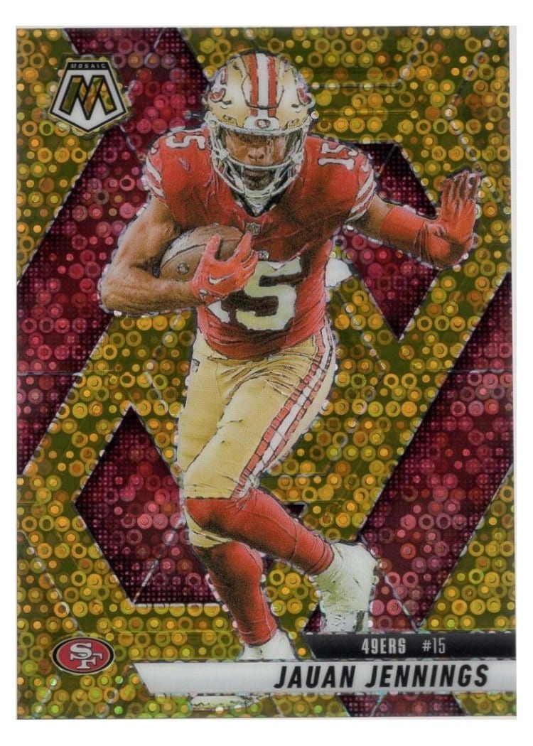 2025 Panini Mosaic Base Set Jauan Jennings #142 card