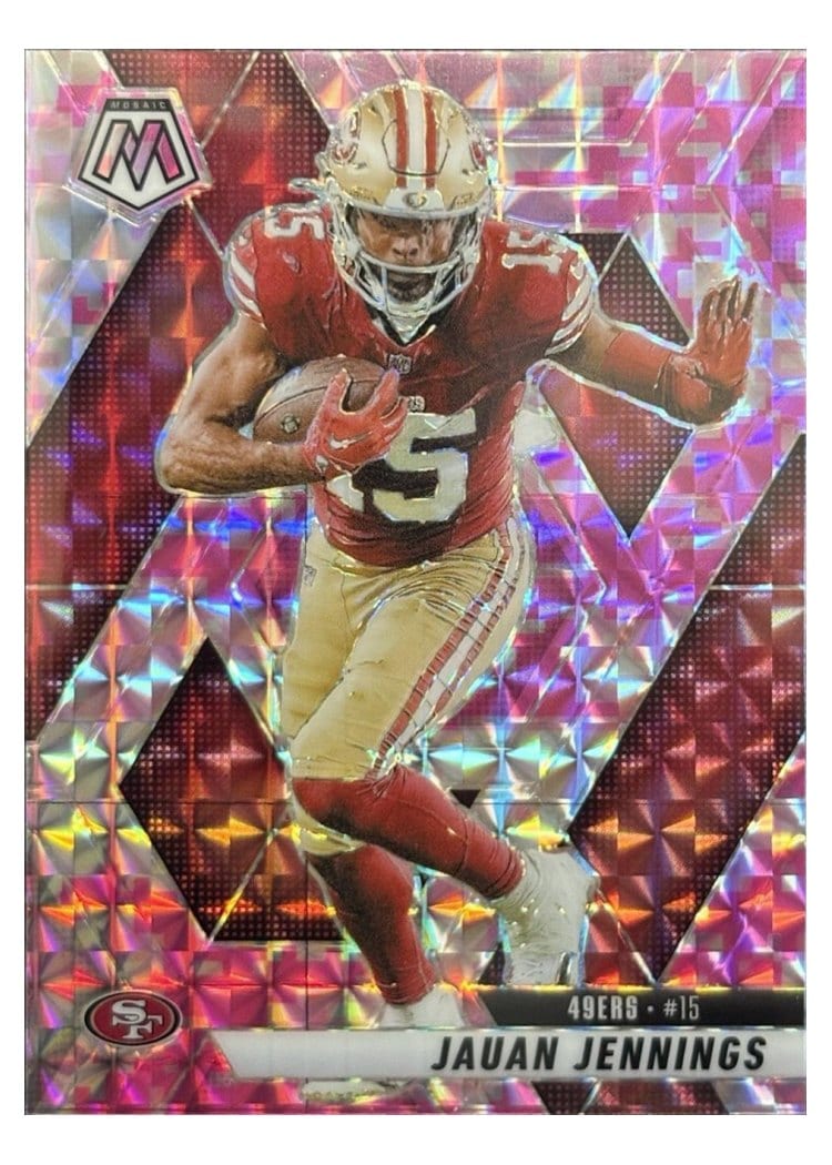 2025 Panini Mosaic Base Set Jauan Jennings #142 card