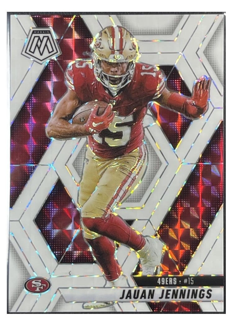 2025 Panini Mosaic Base Set Jauan Jennings #142 card