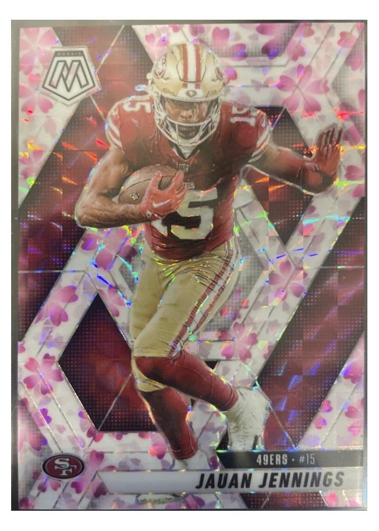 2025 Panini Mosaic Base Set Jauan Jennings #142 card