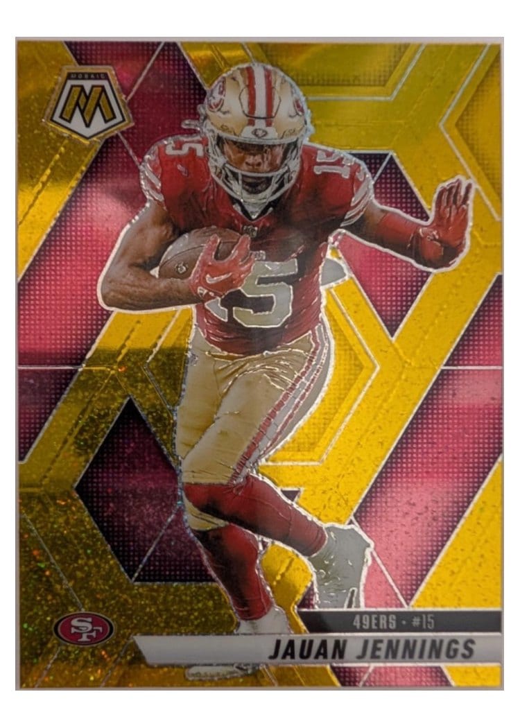 2025 Panini Mosaic Base Set Jauan Jennings #142 card