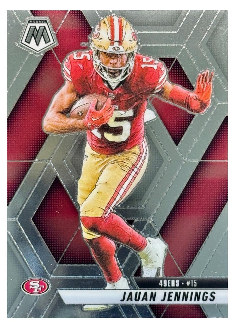 2025 Panini Mosaic Base Set Jauan Jennings #142 card