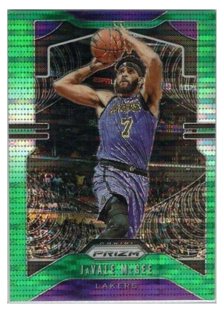 2019-20 Panini Prizm Base Set JaVale McGee #225 card
