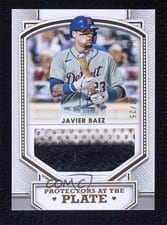 2022 Topps Definitive Collection Protectors at the Plate Relics Javier Baez #PPR-JB card
