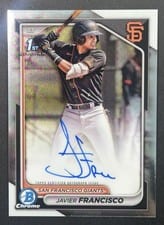 2024 Bowman Chrome Prospects Autographs Javier Francisco #CPA-JFA card