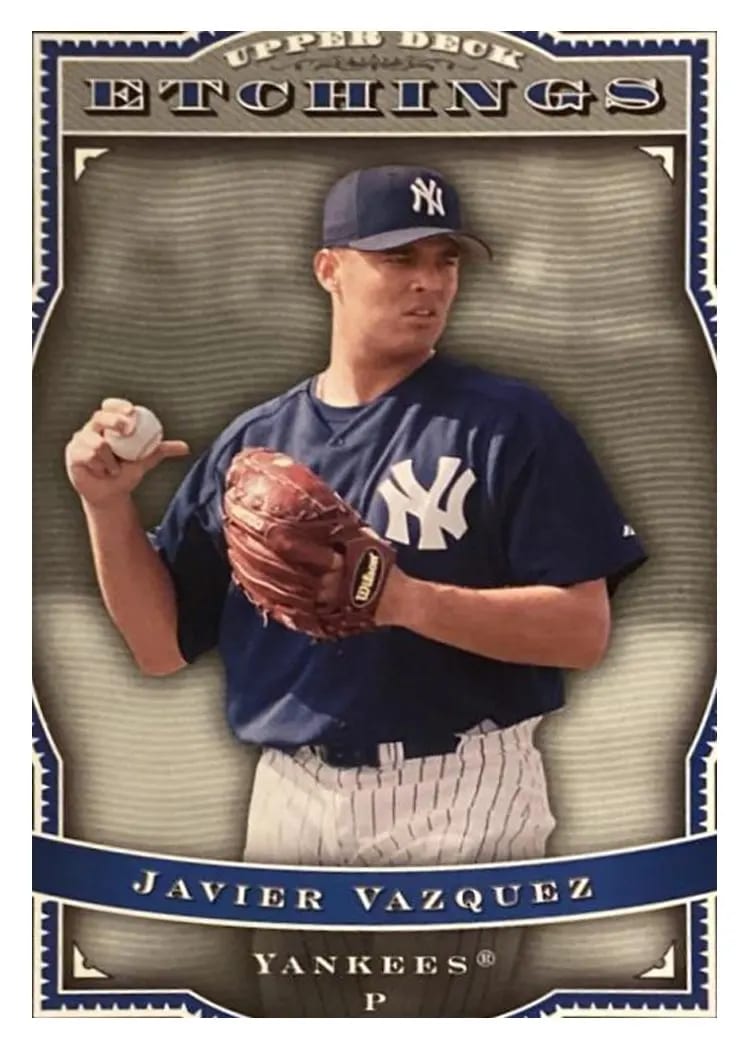 2004 Upper Deck Etchings Javier Vazquez #66 card