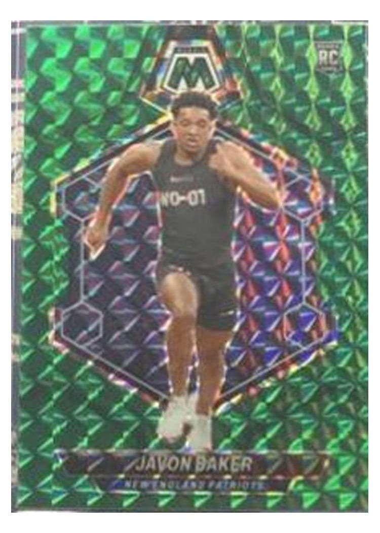 2024 Panini Mosaic Base Set Javon Baker Green #380 card
