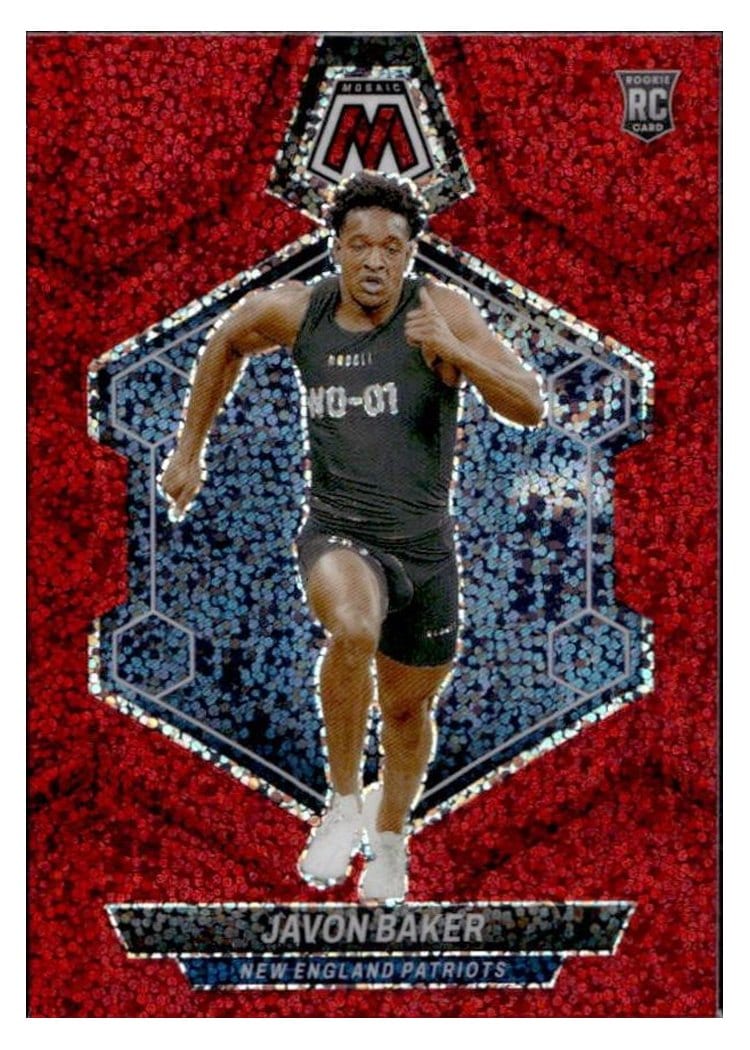 2024 Panini Mosaic Base Set Javon Baker Red Sparkle #380 card