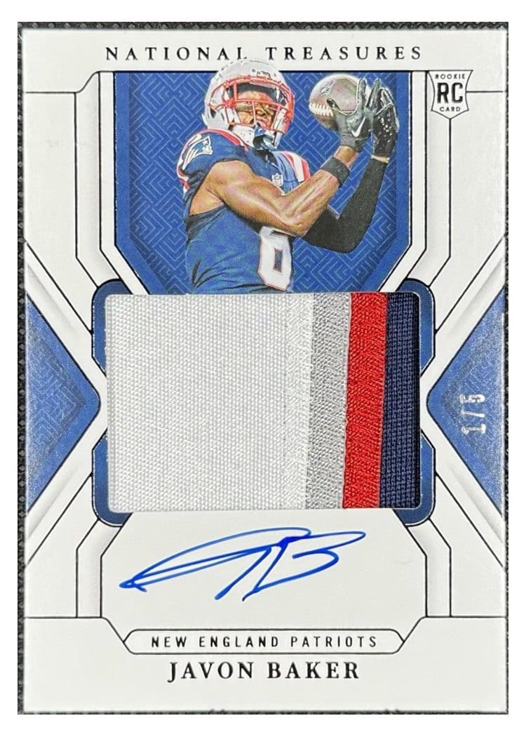 2024 Panini National Treasures Base Set Javon Baker #202 card