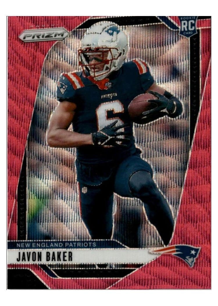 2024 Panini Prizm Base Set Javon Baker Pink Wave #344 card