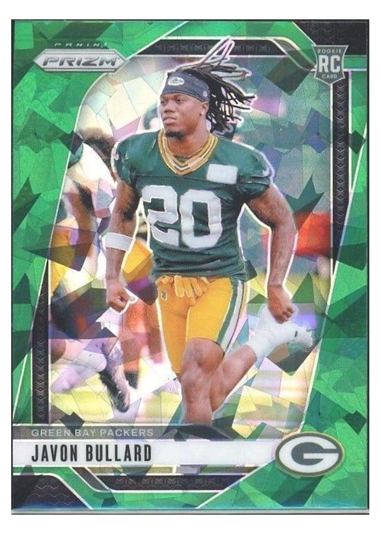 2024 Panini Prizm Base Set Javon Bullard Green Ice #345 card