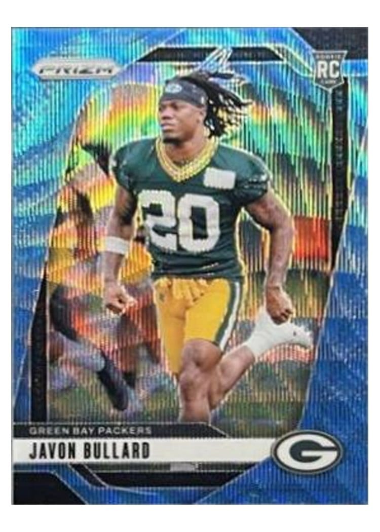 2024 Panini Prizm Base Set Javon Bullard Blue Wave #345 card