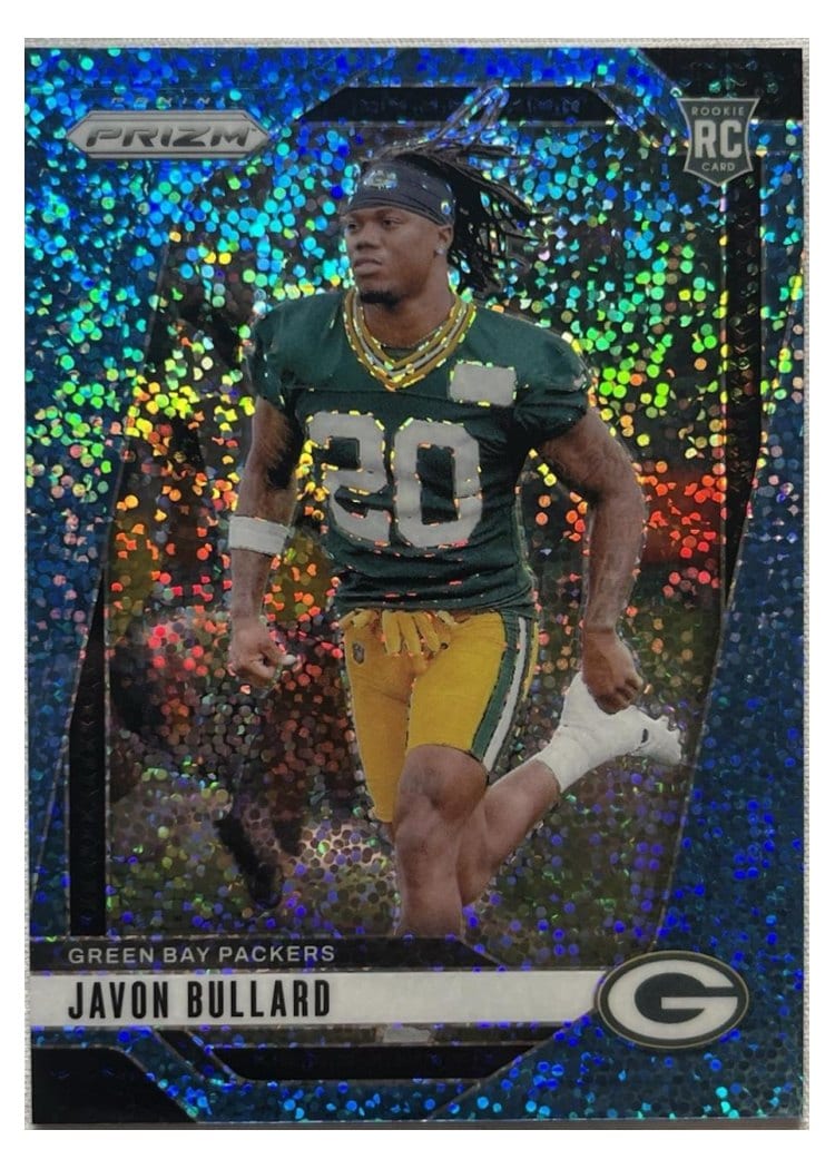 2024 Panini Prizm Base Set Javon Bullard Blue Sparkle #345 card