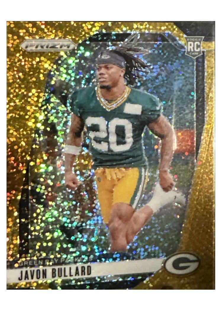 2024 Panini Prizm Base Set Javon Bullard Gold Sparkle #345 card