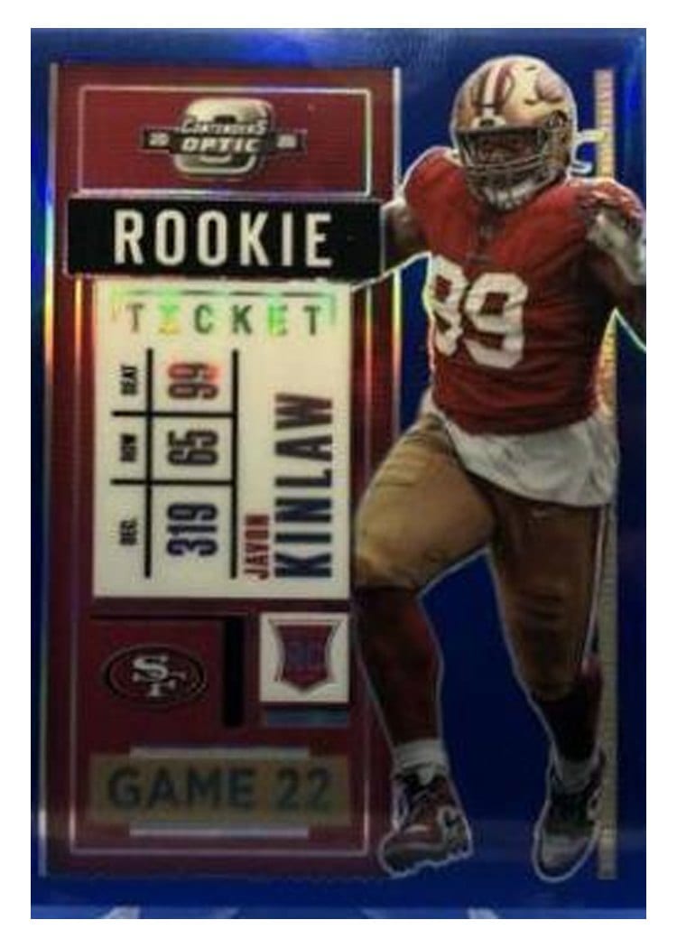 2020 Panini Contenders Optic Base Set Javon Kinlaw Blue #99