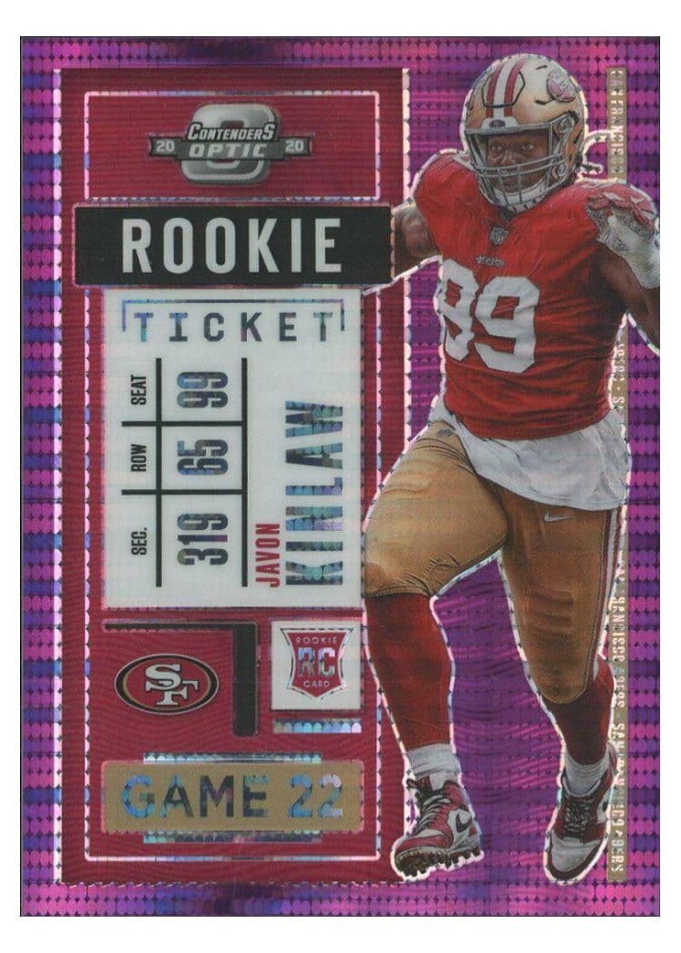 2020 Panini Contenders Optic Base Set Javon Kinlaw #99 card