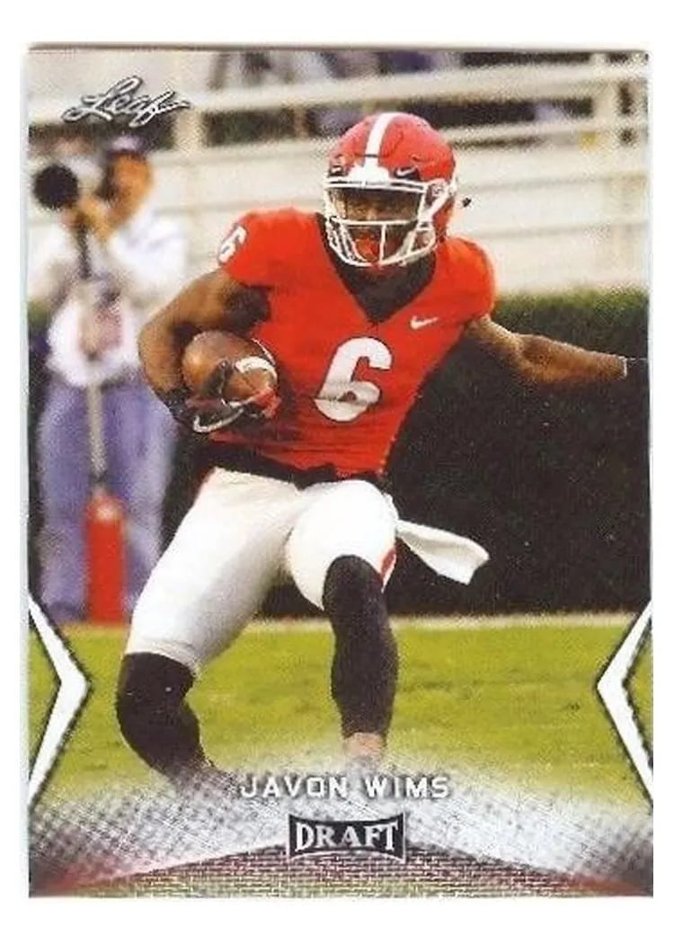 2018 Leaf Draft Javon Wims #28 card