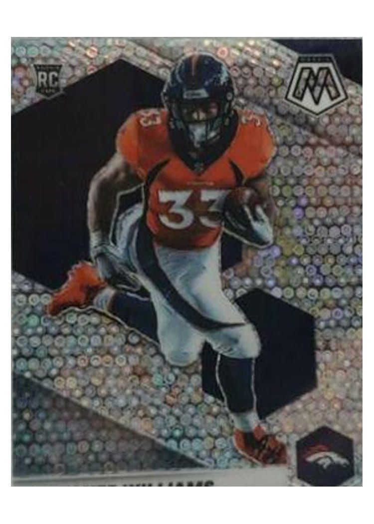 2021 Panini Mosaic Base Set Javonte Williams No Huddle Silver Mosaic #315 card